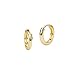 14k Yellow Gold Tiny Small 1mm Plain Huggie Children Baby Girls Hoop Earrings