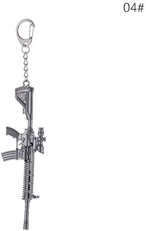 AlexGT Keychain,PUBG Game Props Model Keyring, for Gun/Helmet/Armor/Gun Props Model Keychain