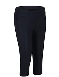 Hilor dama SPF50 + Rash Guard pantalones Crop Leggings Capri de natación Surf medias