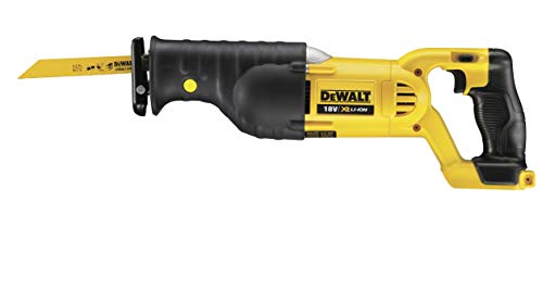 DeWalt Akku-Säbelsäge (18V, elektrische Hubzahl-Regulierung und elektronische Motorbremse, werkzeuglose Sägeblatt…