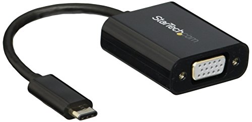 StarTech.com USB-C to VGA Adapter - Thunderbolt 3 Compatible - USB C Adapter - USB Type C to VGA Dongle Converter