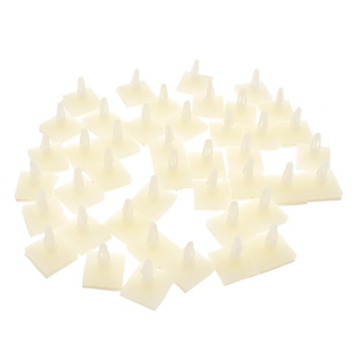 Towashine 100 Count Nylon Adhesive Standoffs Spacer 0.5"x0.5" Base for 0.118" PCB Hole