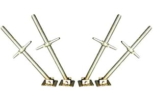 SCAFFOLD BASE PLATE CBM Scaffold Set of 4 1-3/8" OD Hollow Swivel Screw Jack w/Base Plate