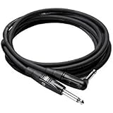 Cavo Per Chitarra Hosa HGTR-005R &ndash; 5 Piedi &ndash; Connettori REAN Dritto/Angolare &ndash; Nero