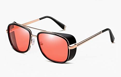 Sunglasses Iron Sunglasses Men Brand Eyewear Mirror Punk Sun Glasses Vintage Male Sunglasses Steampunk Uv400