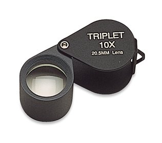 Diamond Loupe, 10x Triplet, Black, 20.5 Millimeters | ELP-759.01