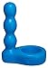 Doc Johnson Platinum Premium Silicone - The Double Dip 2 - Double Penetration C-Ring - Blue