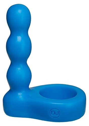 Doc Johnson Platinum Premium Silicone - The Double Dip 2 - Double Penetration C-Ring - Blue