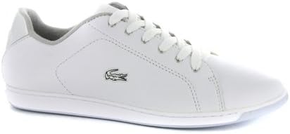 lacoste womens white leather trainers