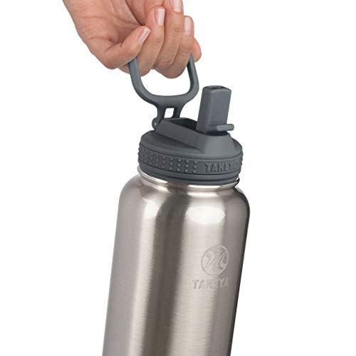 Takeya Actives Insulated Water Bottle w/Straw Lid, (32 OuncesStainless Steel) eBay