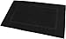 Utopia Towels Cotton Banded Rug, Bath Mats, Not a Bathroom Rug, 21 by 34 Inches, 100% Ring Spun Cotton, Highly Absorbent Shower Bathroom Floor Mat, Black, 2 Pack