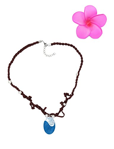 Muababy girls moana necklace with Hawaii flowers (necklace with flower)