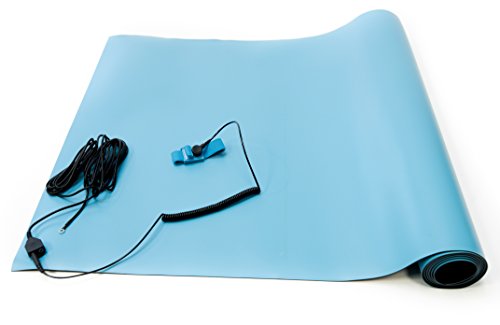 317zaMAV8cL Bertech ESD High Temperature Rubber Mat Kit with a Wrist Strap and a Grounding Cord - Image 3