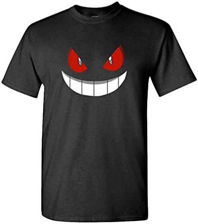 XFPrint66 - Gengar Halloween FACE - Mens Cotton T-Shirt Funny Design