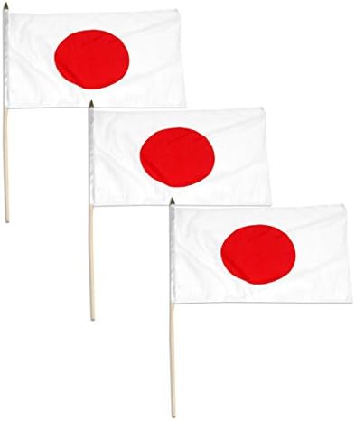 Japan flag 12 x 18 inch - 3 PK