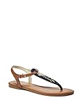 GUESS Women's Sian Denim T-Strap Sandals