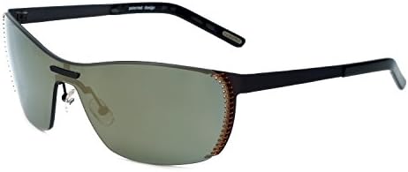 Renoma Designer Sunglasses Remus 4560 in Black with Gold Mirror Lens