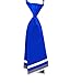 GZZOU Woman Tie, Ladies Fashion Solid Color Pre-Tie School Style Silk Necktie (Blue)