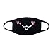 5-Pack Mouth Mask Unisex Cartoon Anime Cute Shape for kids Teens Men Women Lovers, Cotton Fashion Anti-Dust Half Face Mouth Mask for Boys and Girls (Black)