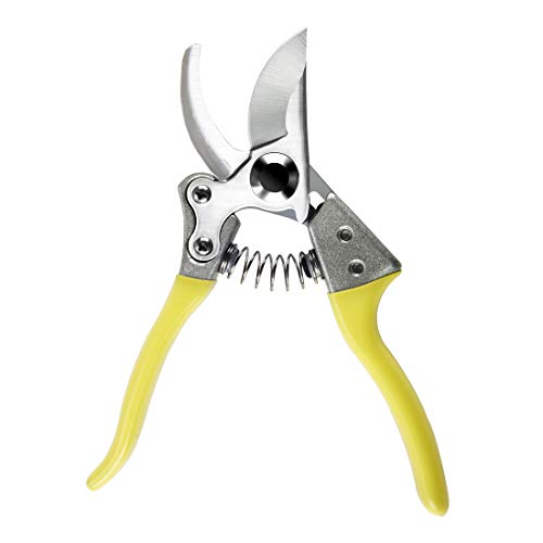 Bratsk Premium Bypass Hand Pruners SK-5 Steel Blade Pruning Shears Professional Hand Friendly Ergonomic Vinyl Handles for Effortless Cuts Garden Pruner