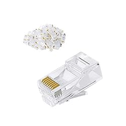 CableCreation Cat6 RJ45 Ends, 50-Pack Cat6
