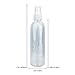 Beauticom 6 Piece 8 Oz Mixed Transparent Plastic Spray Bottle with Fine Mist Sprayer and Cap for Travel, Fragrances, Oils, Alcohol and Other Liquids
