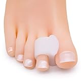 Sumifun 8PCS Silicone Gel Toe Separators Toe Spreaders For Hammer Bunion Toes (White)