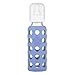 Lifefactory Glass Baby Bottles with Silicone Protection - 3-PACK, 9 Ounce Bottles, (1- Kale, 1- Grape & 1- Blueberry)