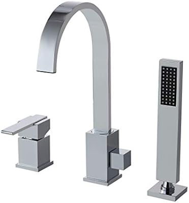 Jiuzhuo Dree 3 Hole Deck Mount Roman Tub Faucet With Handheld