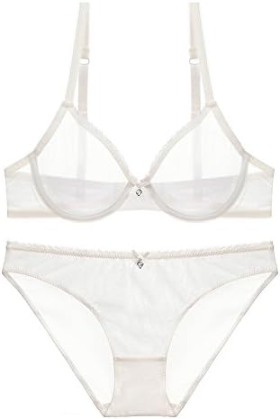 Women Push up Underwire Bra and Panty Set Lace Soft Cup Lingerie Set