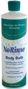 No-RinseBody Bath with Odor Eliminator, No Rinse Bath Sol 16 oz, (1 CASE, 12 EACH)