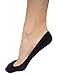 Stomper Joe 4 Pack Premium Cotton No Show Socks for Women, Non Slip, Low Cut, Assorted, XS