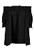Relipop Women's Fashion Off Shoulder Tops Haft Sleeve Blouses Causal T-Shirts (X-Large, Black)