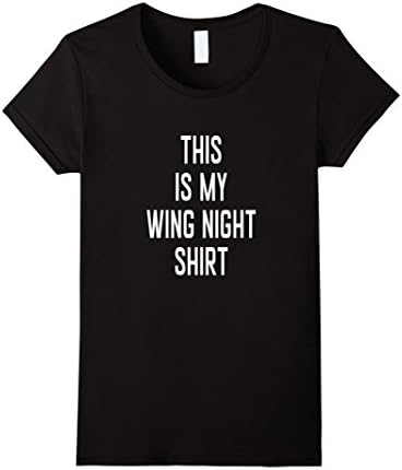 Women's Funny Wing Night Shirt Large Black