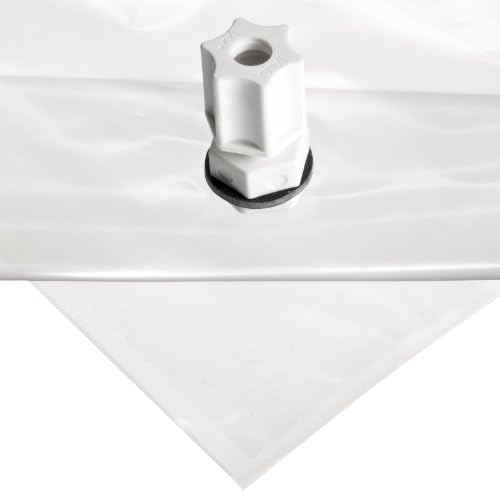 Chemware FEP Tedlar Gas and Liquid Sampling Bag for Use with A Hypodermic Needle 0.5L Capacity, 6" Length x 6" Width (Pack of 10)