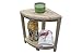 CoastalVogue Teak Corner 2-Tier Snazzy Corner Waterproof Teak Wood Shower Bench Stool Seat Chair For Inside Shower Storage Shelf Provides Safety, and Storage For Bathroom Accessories White