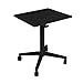 Seville Classics Airlift 25.6″ XL Sit-Stand Adjustable Student Classroom Cup Holder Mobile Desk, Blackthumb 2