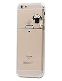 iPhone 6 / 6S Case Cover , Keyihan Cute Pet Dog Pattern Super Thin Soft Case Slim Fit for Apple iPhone 6 and iPhone 6S (4.7 inch Screen)(Pug)