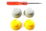 (4) Replacement Nintendo Gamecube Joystick Analog Stick Cap Covers (2 Left Cap Covers + 2 Right Cap Covers) + Tri-wing Y Screwdriver