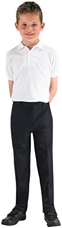 4D-Uniforms Boys Slim FIT Slim Leg-Elasticated Back Trousers 5-13yrs