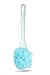Bath Loofah & Brush with Long Handle Sponge Back Scrubber Shower & Bath Handle Exfoliating Pouf Scrubber on a Stick Body Back Luffa Brush by Woods World (Blue)