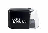 Office Samurai Electric Pencil Sharpener - Heavy Duty, Hand Held, Cordless, Battery Operated - for School, Home, Office, Artists, Students, Crafters, Teachers