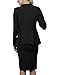 LE3NO Womens Formal Office Business Blazer and Skirt Suit Set Made in USA