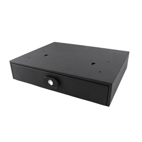 POENVFPO Fingerprint Safe Box Strong Screw/Fastener, Drawer Security Box with Material Portable Steel Home Office Hotel Use. Silent Slide Rail, USB Charging, Versatile