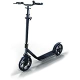 Globber Adult One Second Folding Adjustable Height Scooter with 230mm Wheels (Titanium Grey)