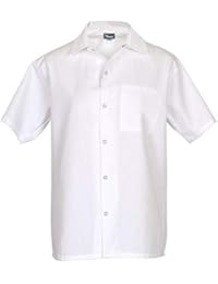 Fame Short Sleeve Cook Shirt (Large, White)