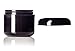 4 oz Black Doube Wall Jar Plastic w/Fome Lid Pack of 12