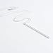 LittleB Vertical Bar Pendent Necklace Silver Decorative Long Necklaces Chain Prom Jewelry for Women and Girls (Silver)
