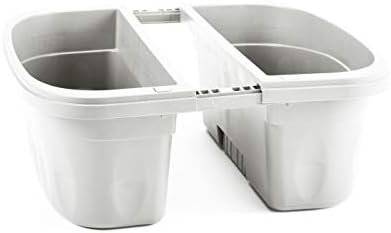 Apollo Exports InternationalAP-30232 16" Double Sided Adjustable Railing Planter, White
