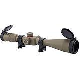 Monstrum Tactical 6-24x50 First Focal Plane (FFP) Rifle Scope with Illuminated Rangefinder Reticle and Adjustable Objective (Flat Dark Earth)